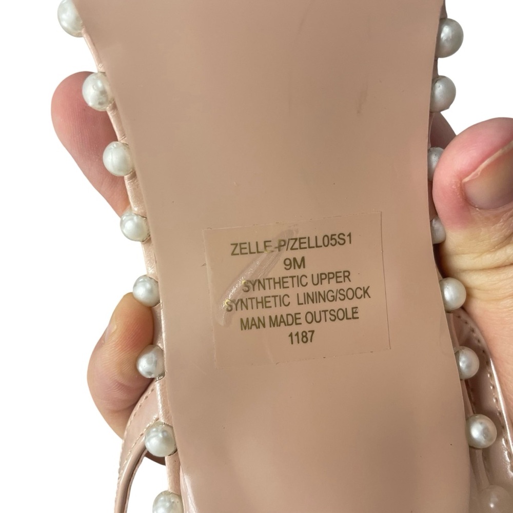 Steve Madden Zelle Pearl Sandal in Blush 9 - Picture 8 of 9